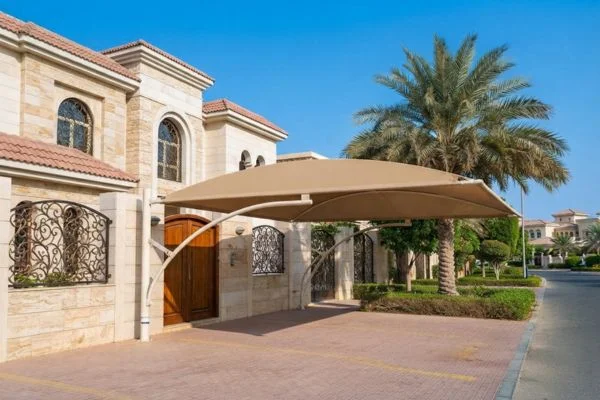 Bottom support car parking shade in UAE